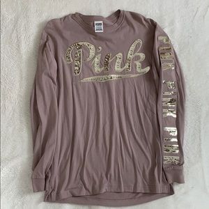 VS Pink Sequin Long Sleeve